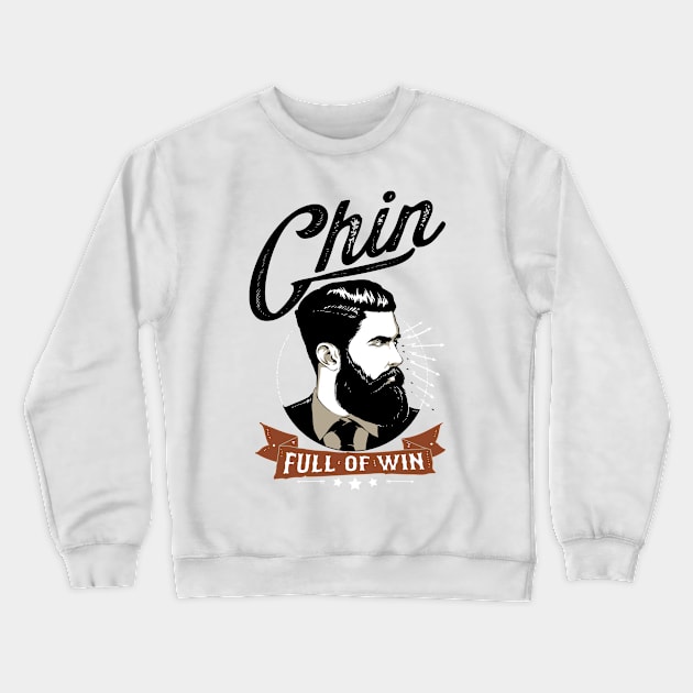 Chin Full of Win Crewneck Sweatshirt by ShopCulture